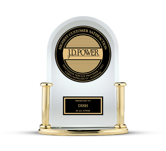JD Power Award 2023 won by DISH Satellite TV
