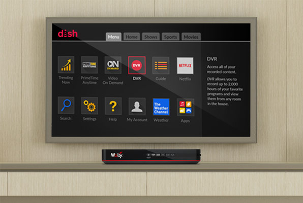 Wally is the Dish receiver without a DVR" loading