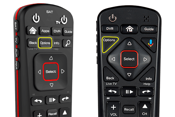 DISH remotes with Multi-View option