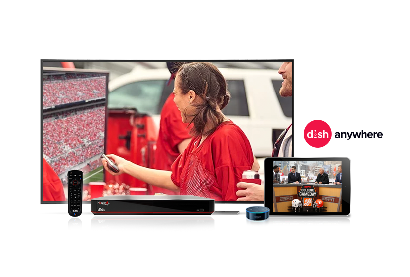 College gameday DISH Anywhere on mobile devices